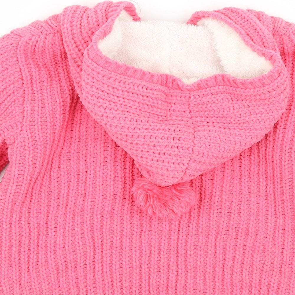 George Girls Pink   Cardigan Jumper Size 5-6 Years