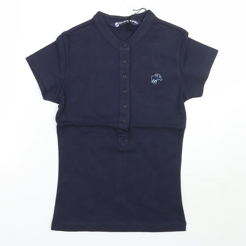 Moose Womens Blue   Basic T-Shirt Size S