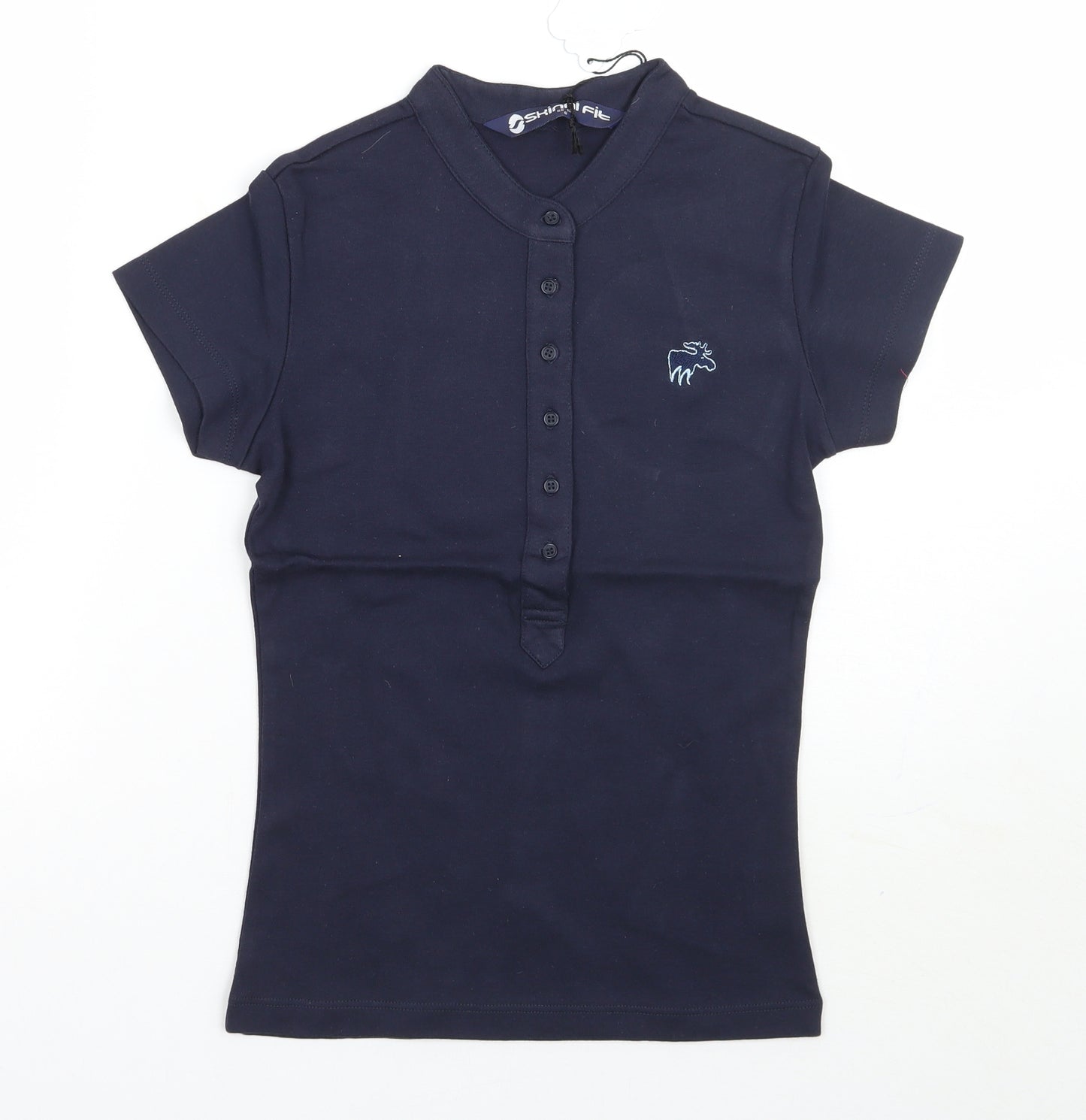 Moose Womens Blue   Basic T-Shirt Size S