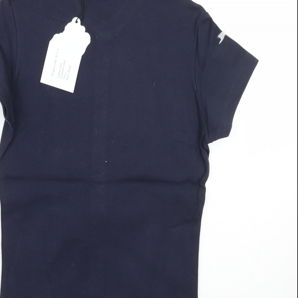 Moose Womens Blue   Basic T-Shirt Size S