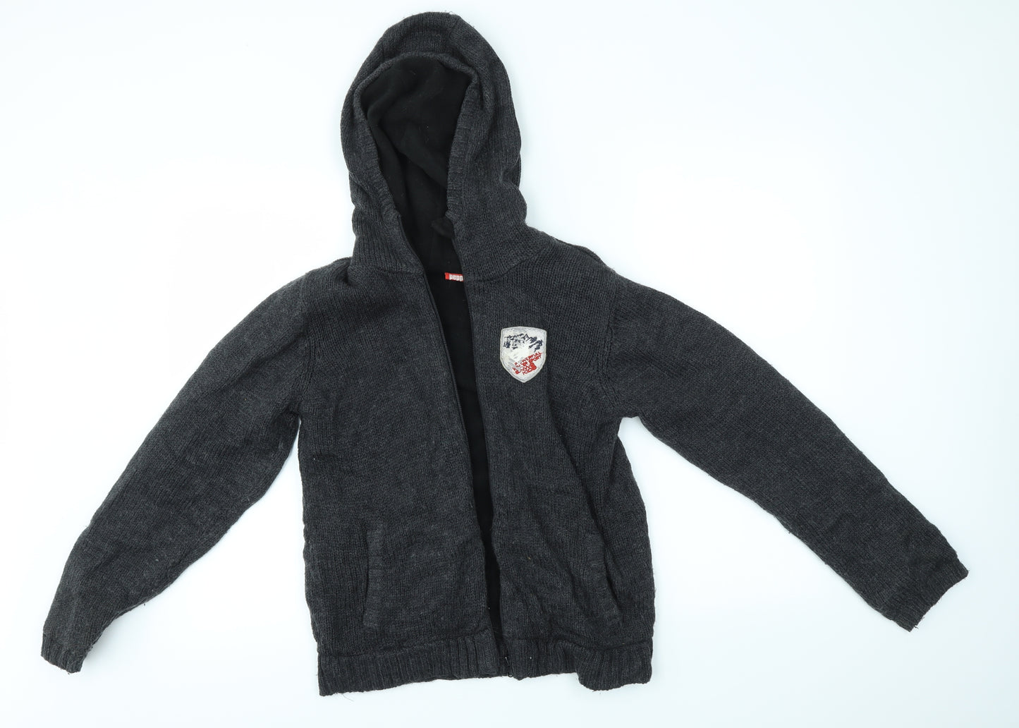 PEPPERTS! Boys Grey   Full Zip Hoodie Size 10-11 Years