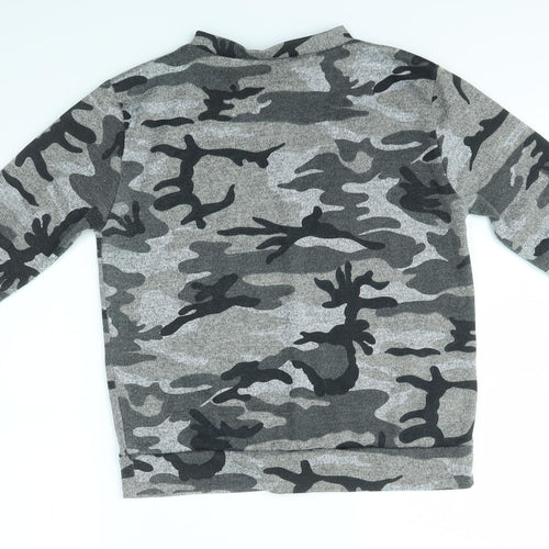 Preworn Womens Grey Camouflage  Pullover Jumper Size S