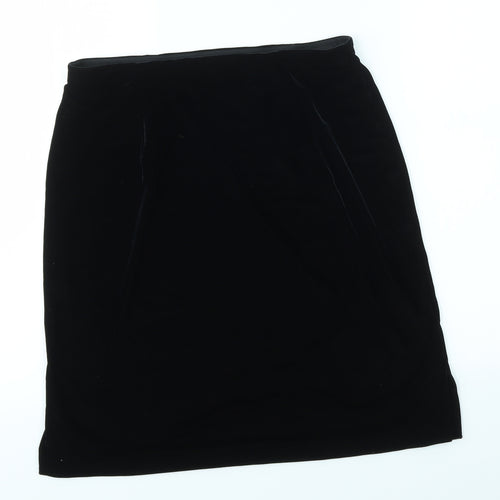 M&S Womens Black   Straight & Pencil Skirt Size 14