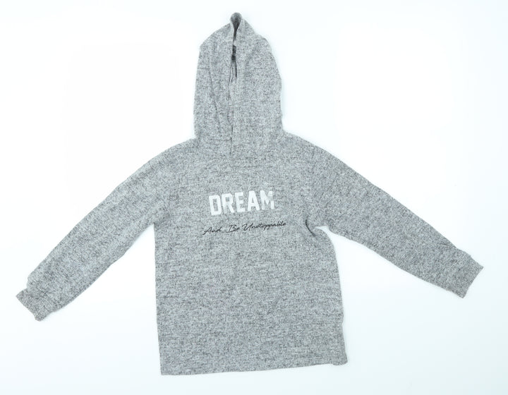 Primark Girls Grey   Pullover Hoodie Size 9-10 Years