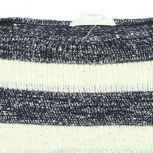 Andrea Jovine Womens Multicoloured Striped  Pullover Jumper Size M