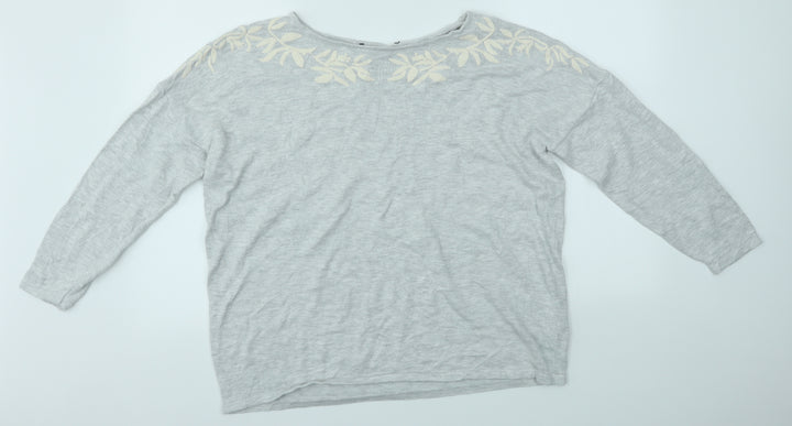 Bonmarché Womens Grey Pullover Jumper Size 20