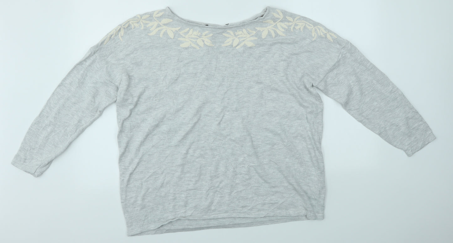 Bonmarché Womens Grey   Pullover Jumper Size 20