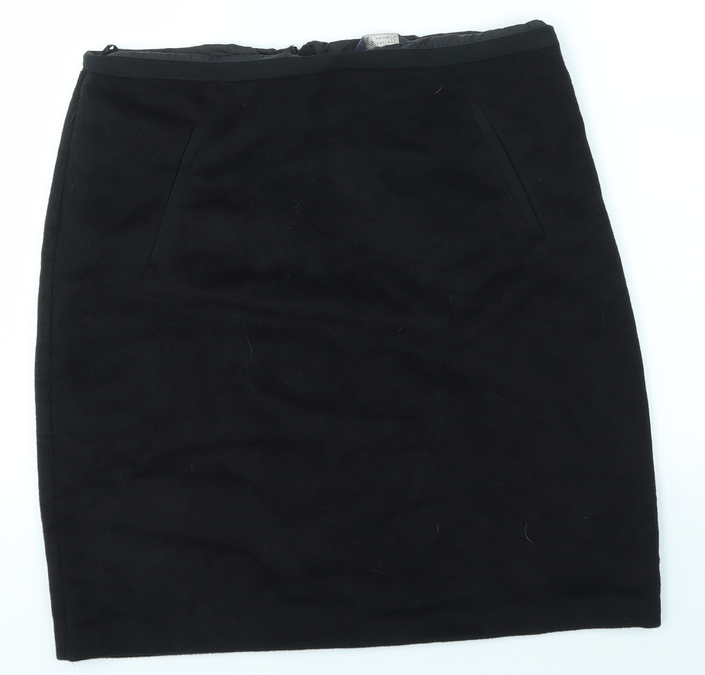 M&S Womens Black   Straight & Pencil Skirt Size 14