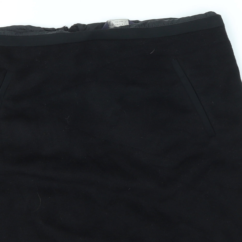M&S Womens Black   Straight & Pencil Skirt Size 14