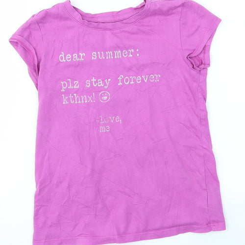 Gap Girls Pink   Basic T-Shirt Size 8 Years