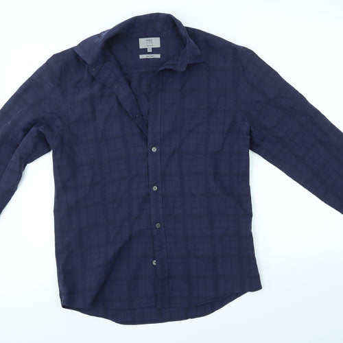 M&S Mens Blue    Button-Up Size S