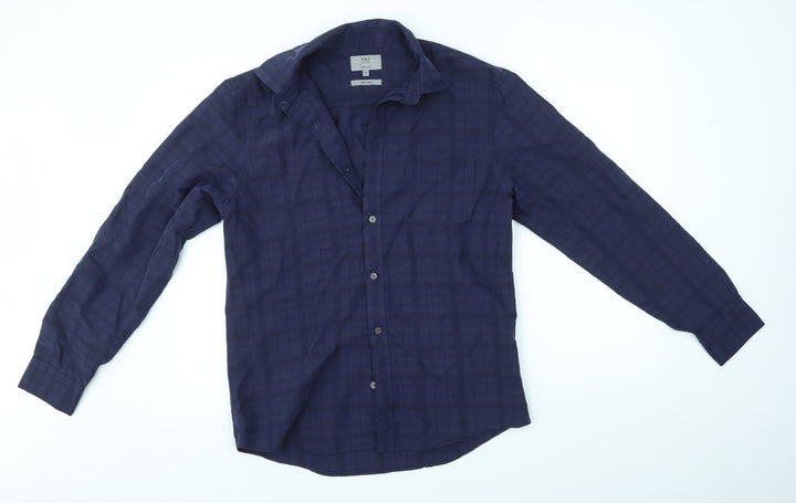 M&S Mens Blue    Button-Up Size S