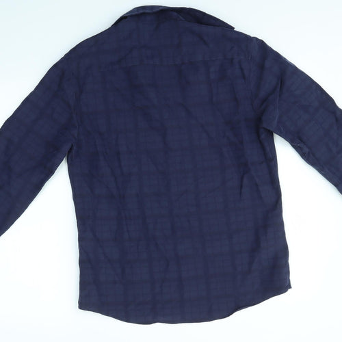 M&S Mens Blue    Button-Up Size S