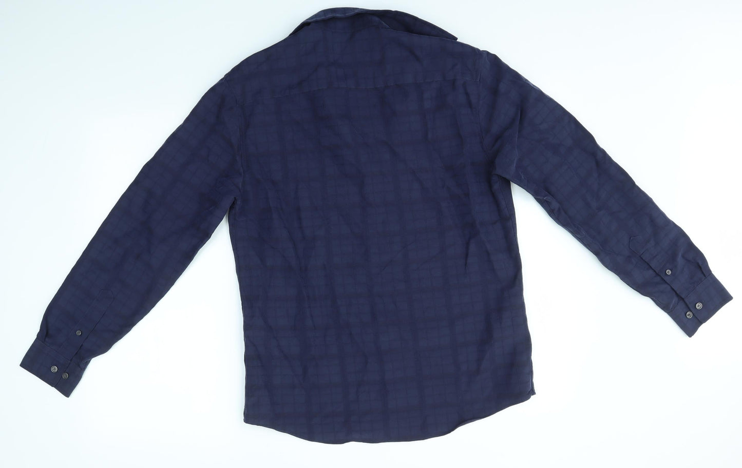 M&S Mens Blue    Button-Up Size S
