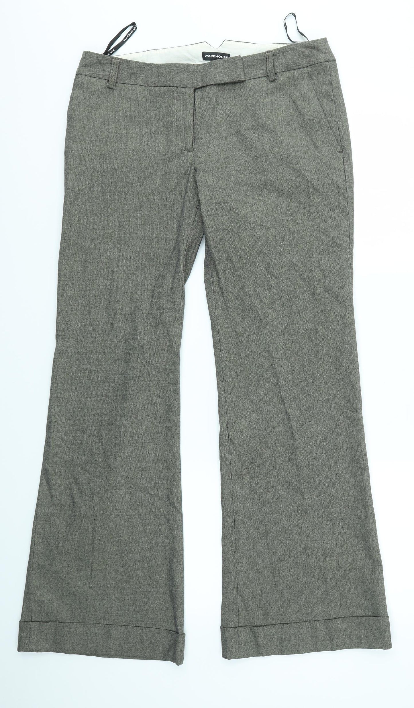 Warehouse Womens Brown   Trousers  Size 12 L31 in