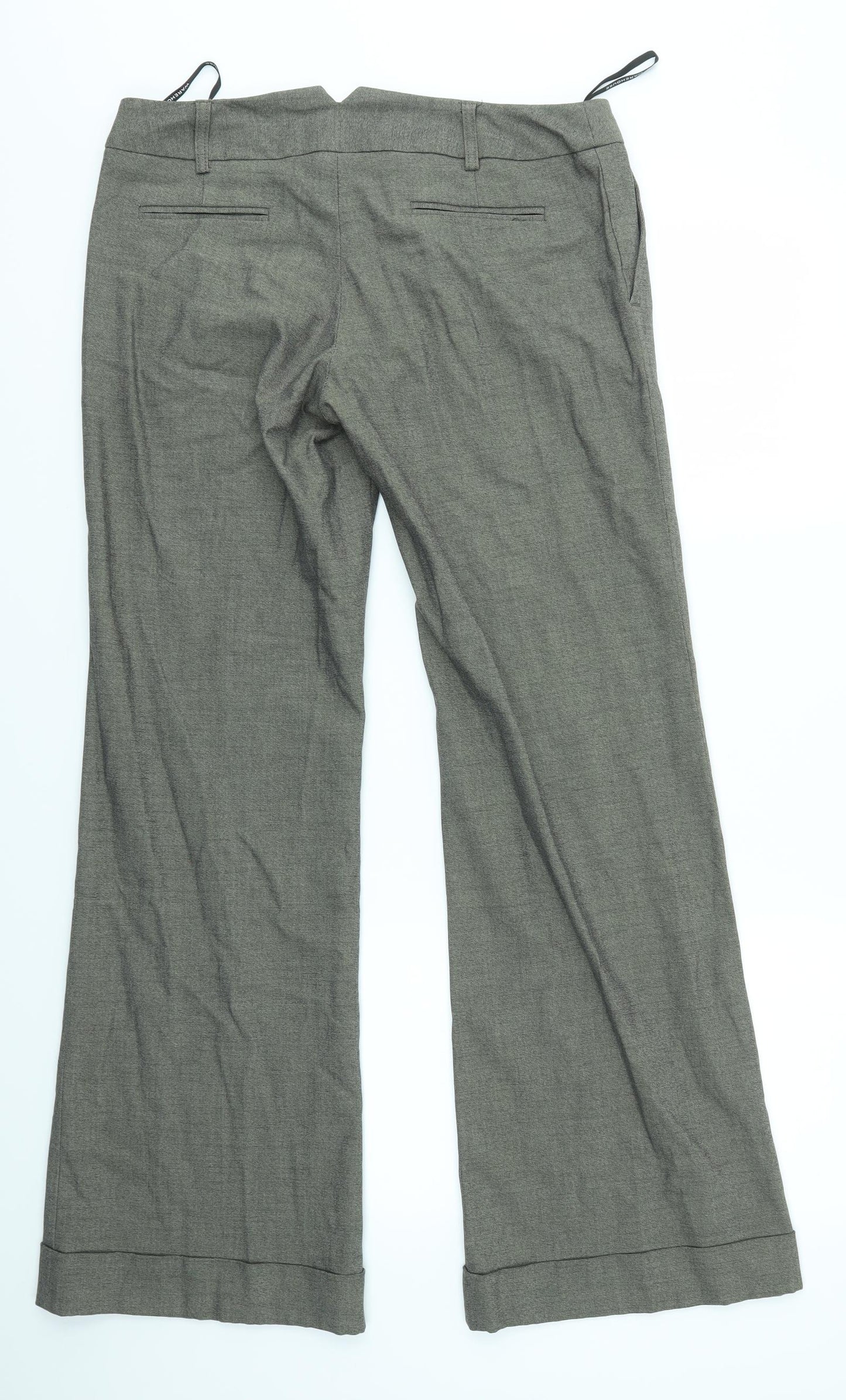 Warehouse Womens Brown   Trousers  Size 12 L31 in