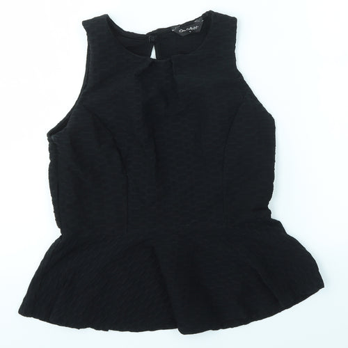 Miss Selfridge Womens Black   Basic Blouse Size 12