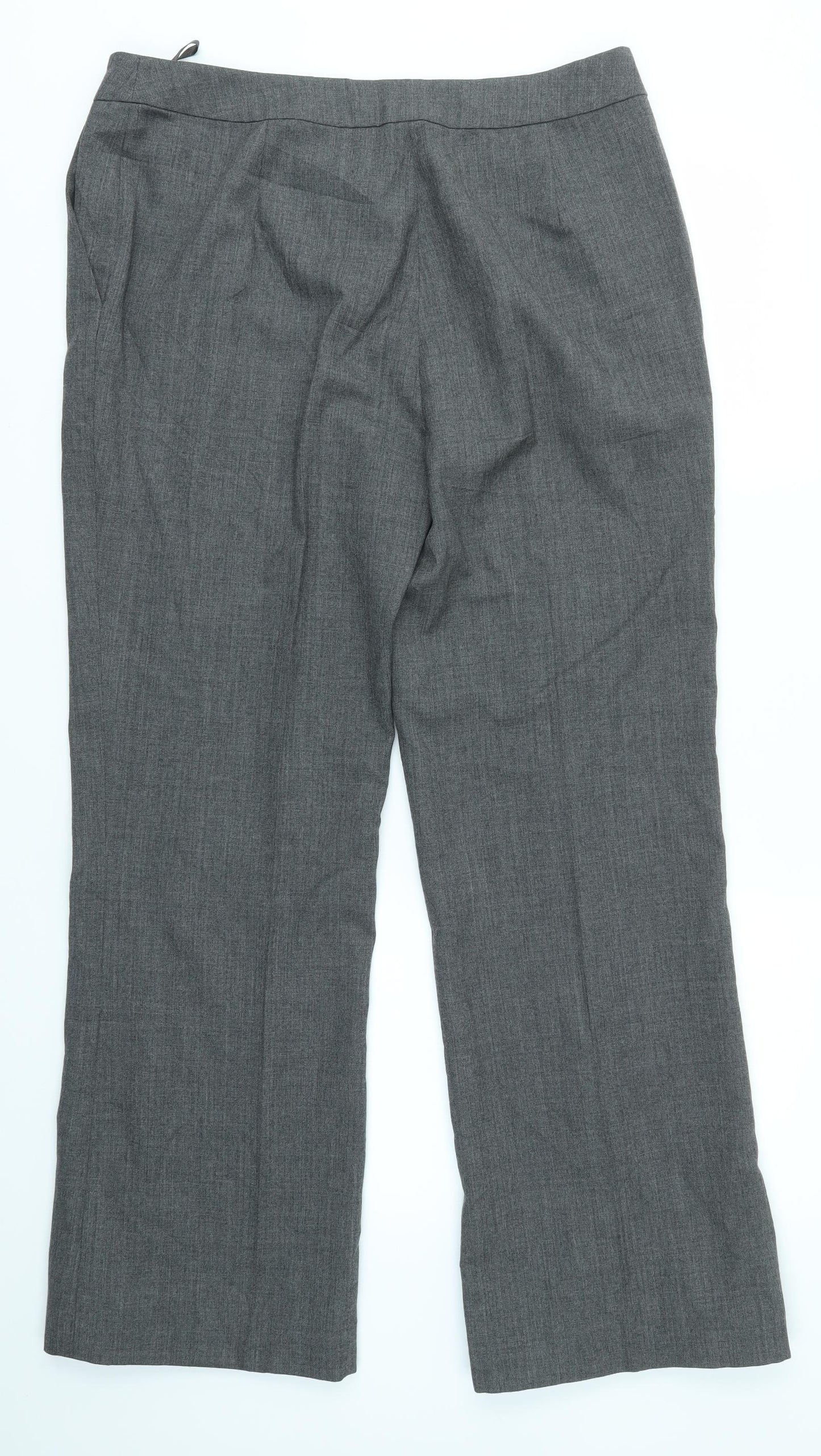 Laura Ashley Womens Grey   Dress Pants Trousers Size 14 L29 in