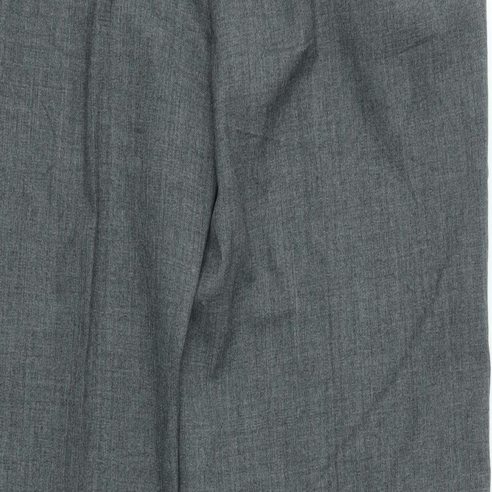 Laura Ashley Womens Grey   Dress Pants Trousers Size 14 L29 in