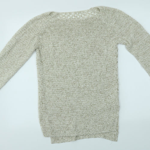 H&M Womens Brown  Knit Pullover Jumper Size L