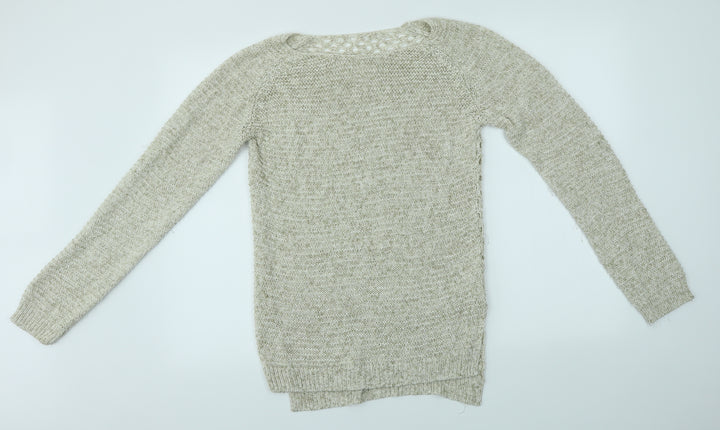H&M Womens Brown  Knit Pullover Jumper Size L