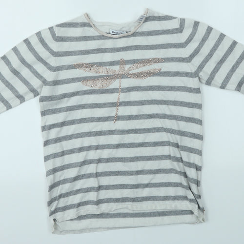 Okaidi Girls Multicoloured Striped  Pullover Jumper Size 10 Years