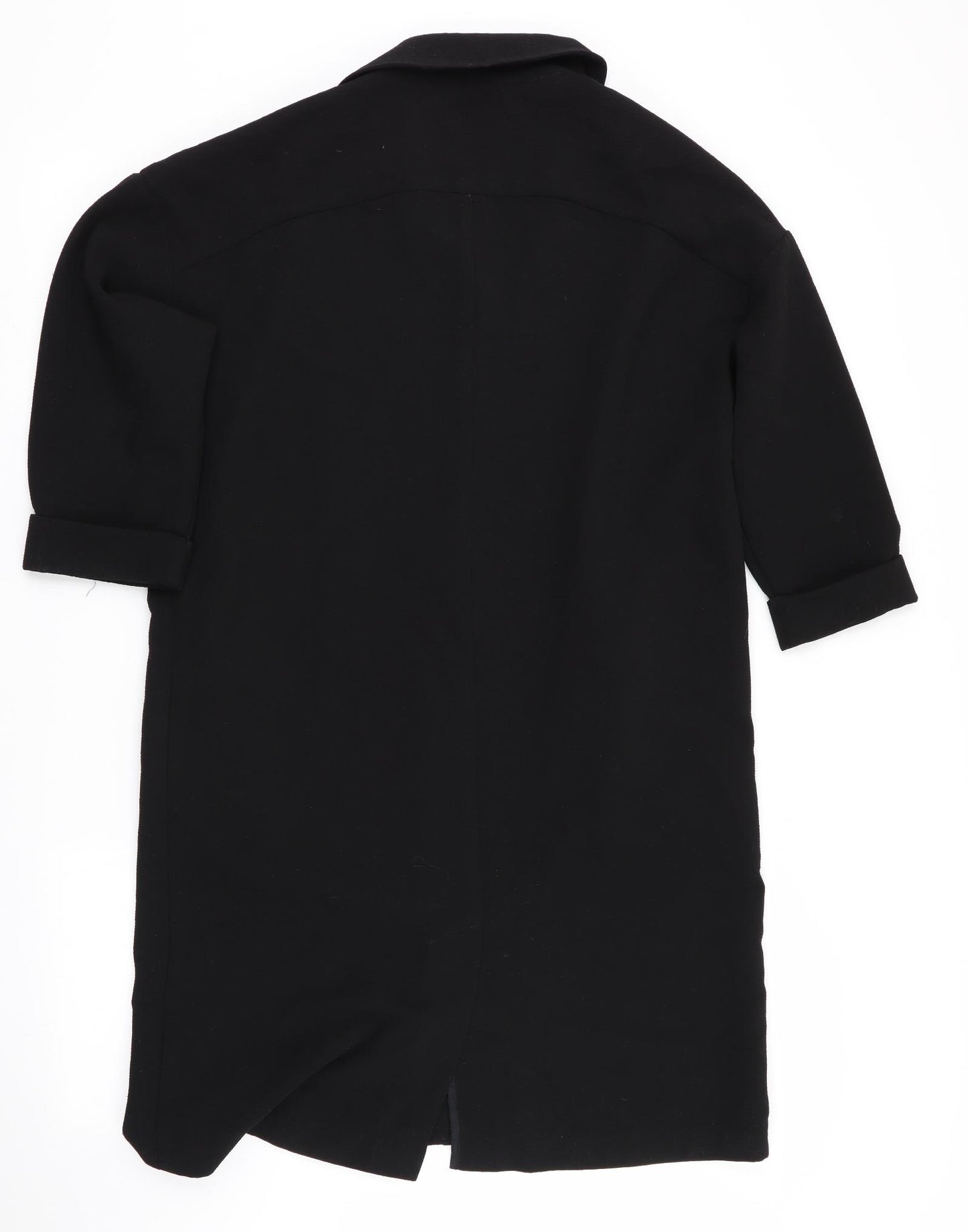 Topshop Womens Black   Jacket Coat Size 8  - Longline Jacket