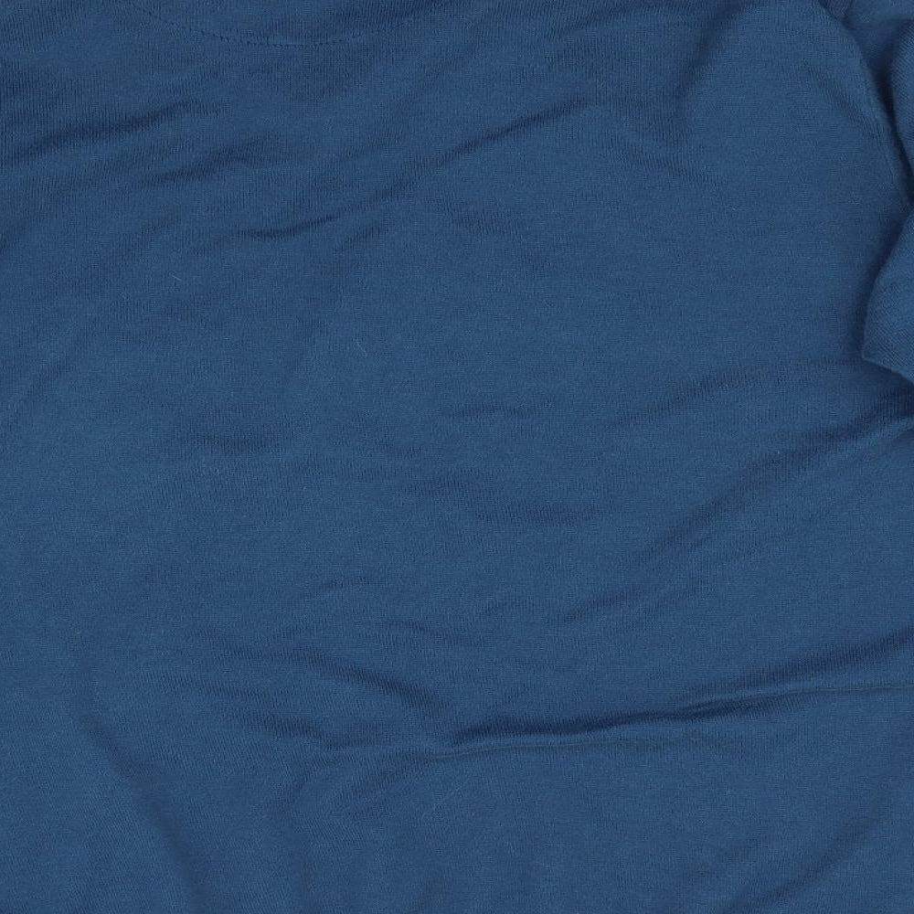 NEXT Mens Blue   Pullover Jumper Size L  - Faux Shirt Collar