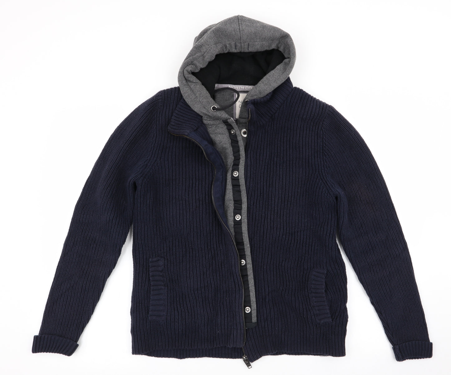 North Coast Mens Blue   Anorak Coatigan Size S  - Heavyweight