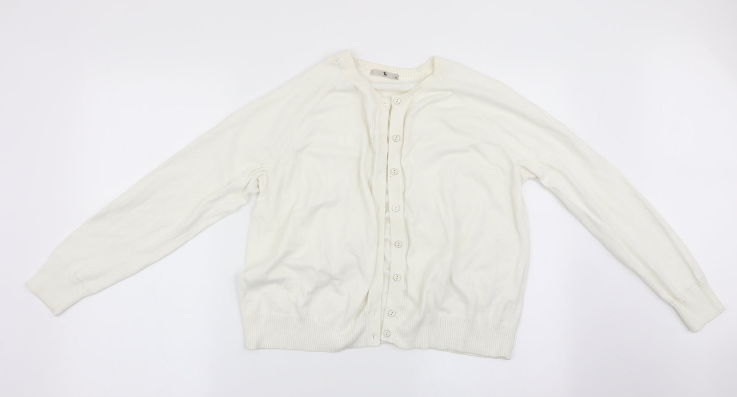 TU Womens Ivory   Cardigan Jumper Size 16