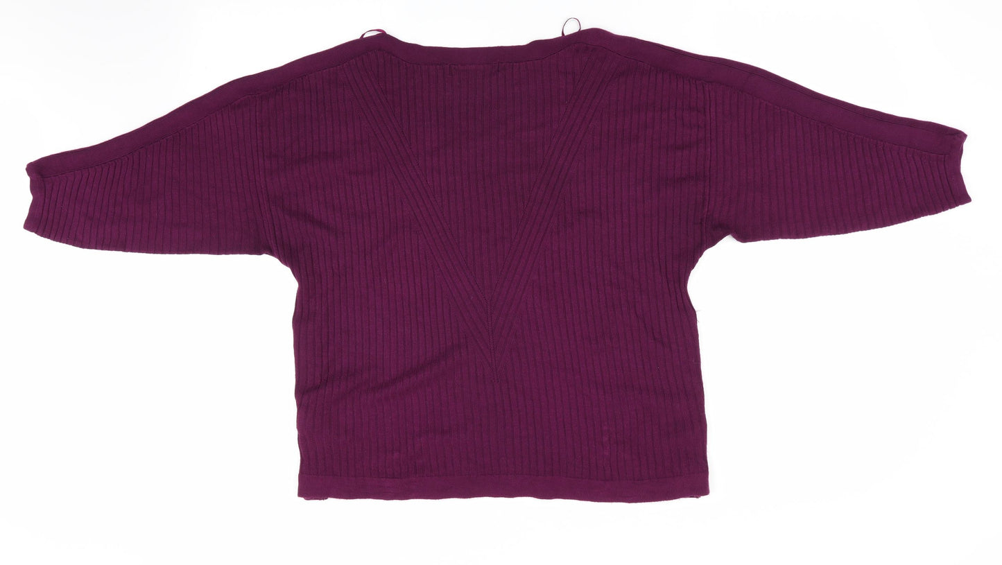Marks and Spencer Womens Purple   Pullover Jumper Size M