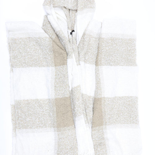 PEP & Co Womens Beige Check   Poncho One Size
