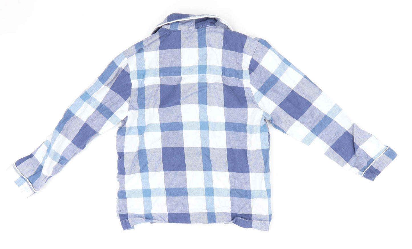 John Lewis Boys Blue Check  Basic Button-Up Size 6 Years