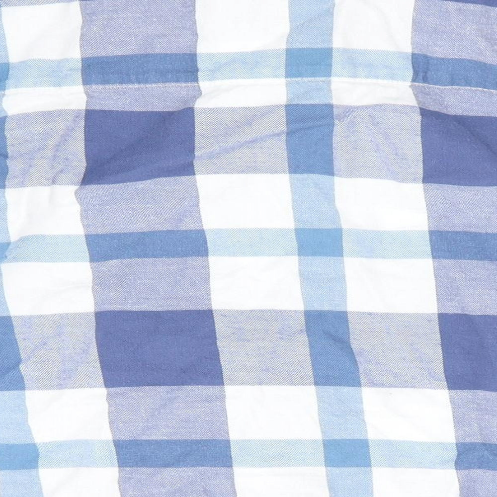 John Lewis Boys Blue Check  Basic Button-Up Size 6 Years
