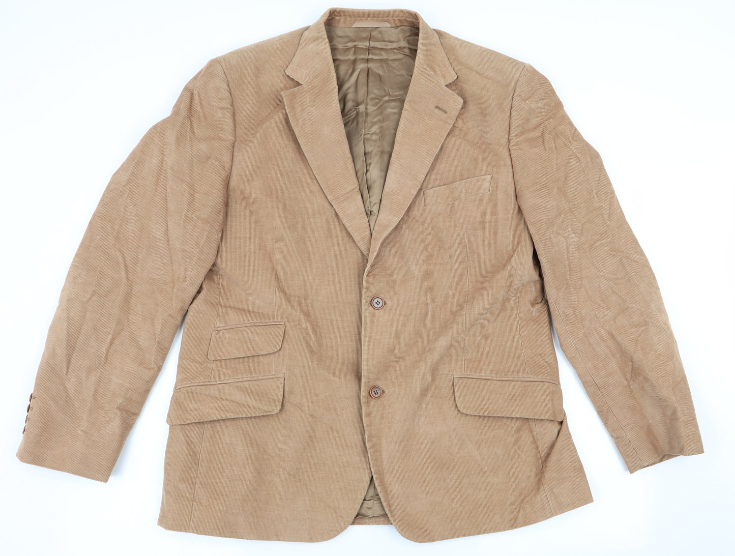 Austin Reed Mens Beige   Jacket Blazer Size L  - Cord Fabric