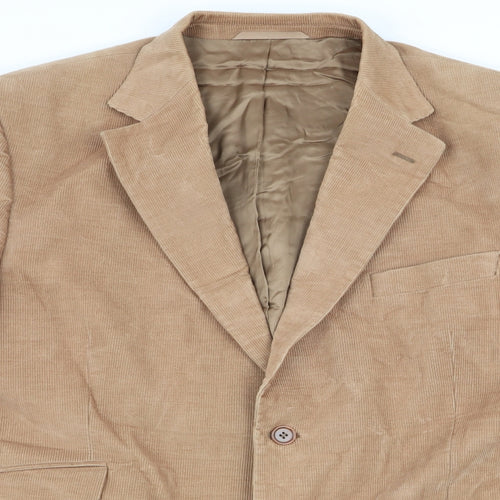 Austin Reed Mens Beige   Jacket Blazer Size L  - Cord Fabric