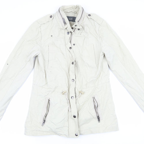South Womens Beige   Anorak Coat Size 8