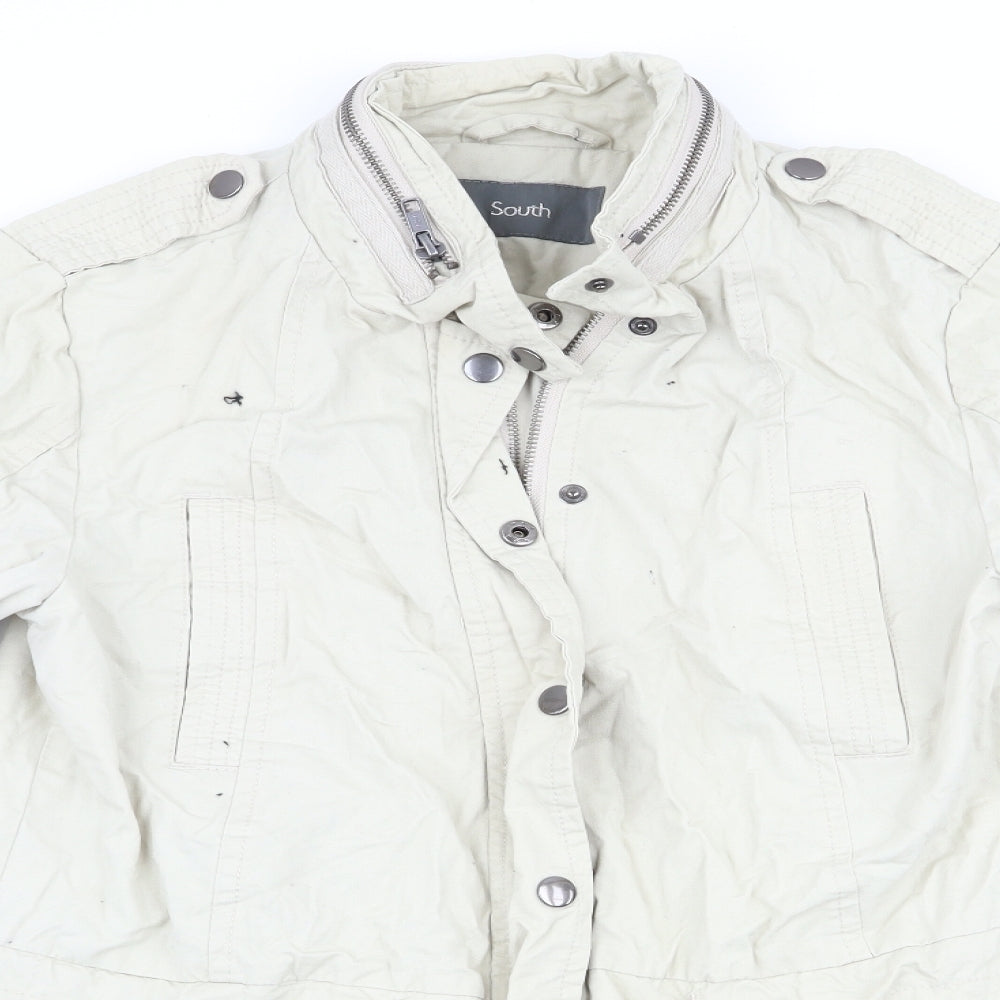 South Womens Beige   Anorak Coat Size 8