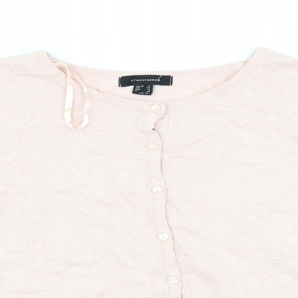 Atmosphere Womens Pink   Cardigan Jumper Size 16