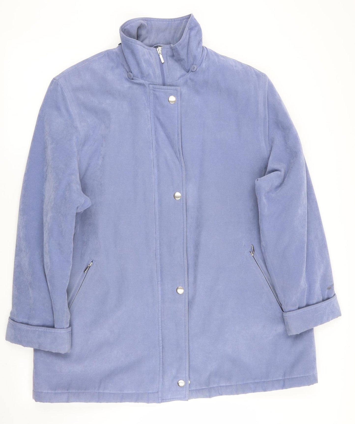 Preworn Womens Blue   Quilted Coat Size 20