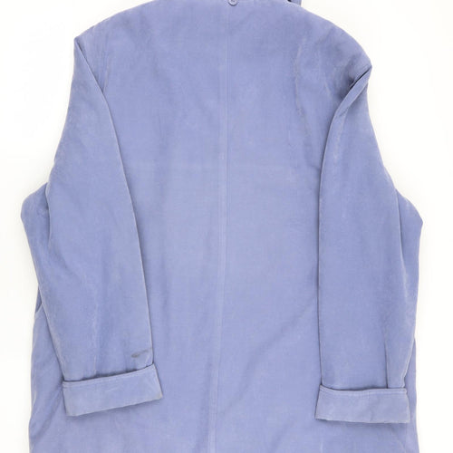 Preworn Womens Blue   Quilted Coat Size 20