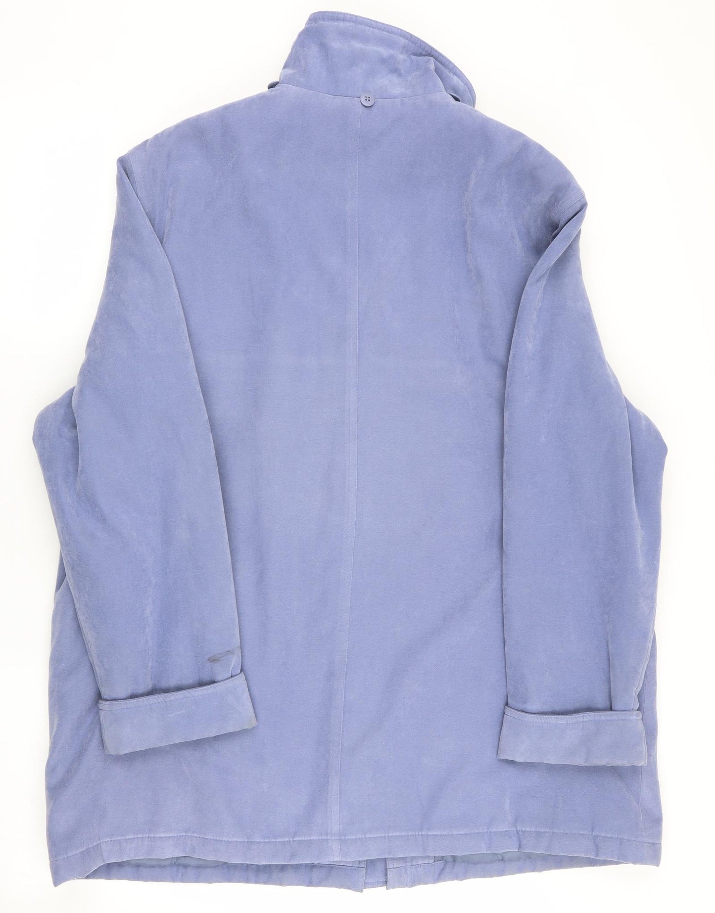 Preworn Womens Blue   Quilted Coat Size 20