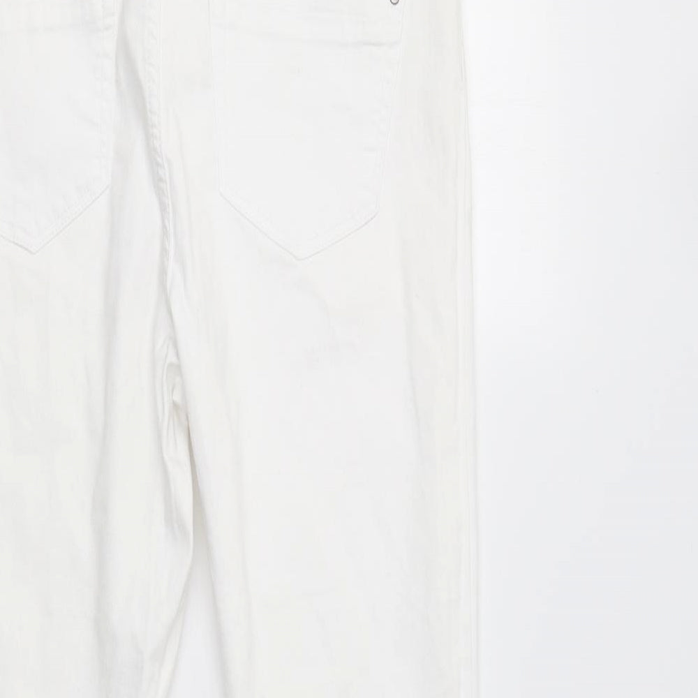 George Womens White   Straight Jeans Size 12 L26 in
