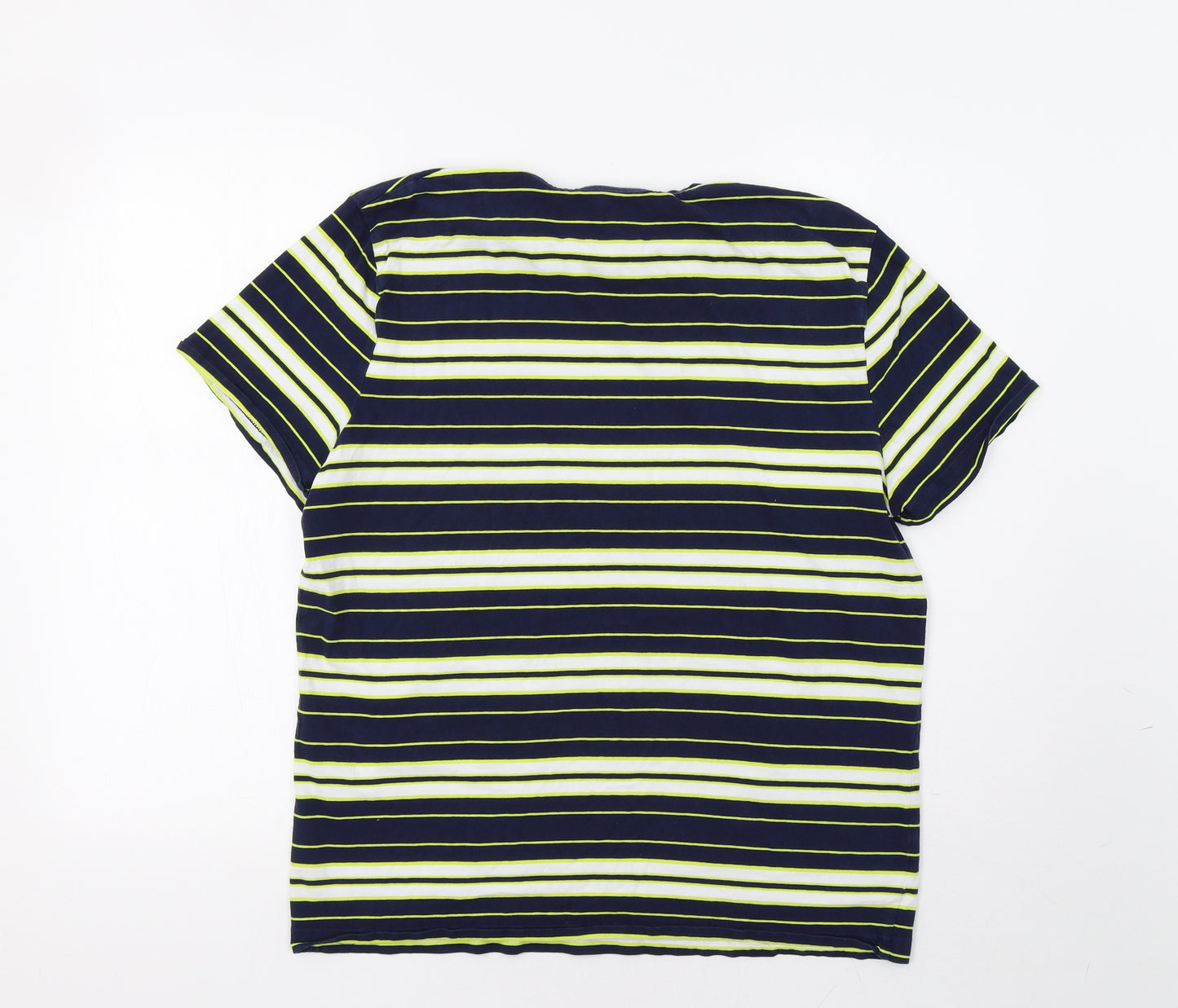 TU Mens Blue Striped   T-Shirt Size M