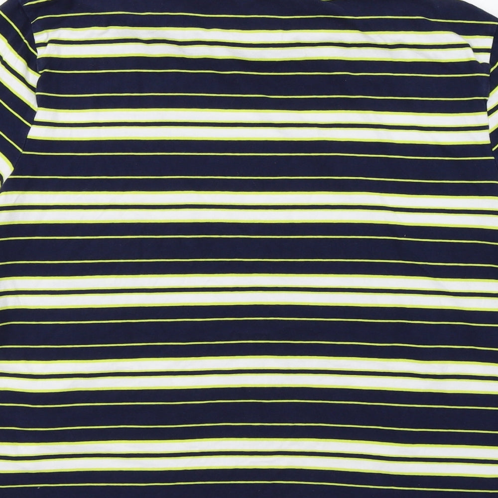 TU Mens Blue Striped   T-Shirt Size M