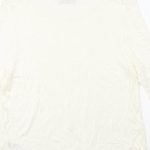 M&S Womens Ivory   Pullover Jumper Size 12