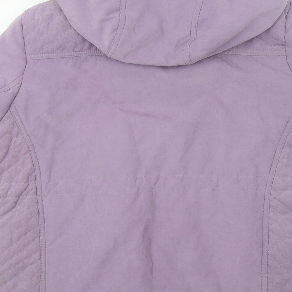 Isle Womens Purple   Parka Coat Size 12