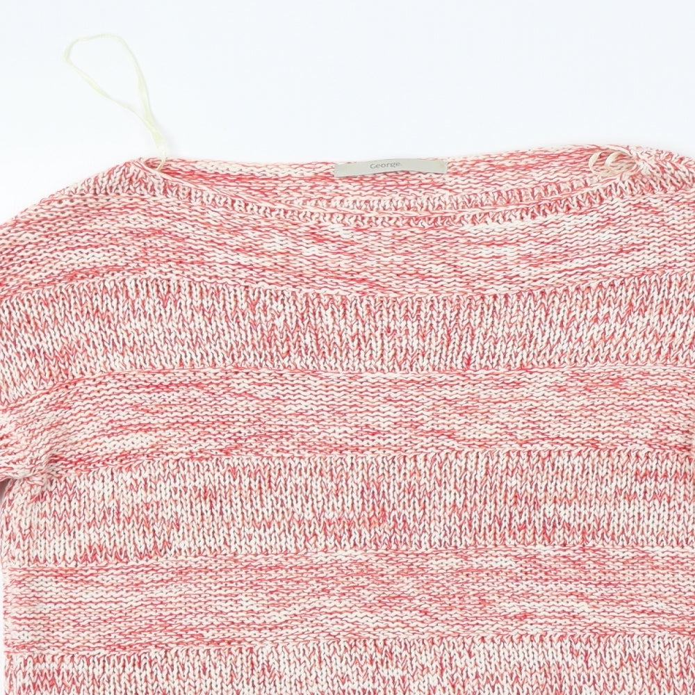 George Womens Red   Pullover Jumper Size 8