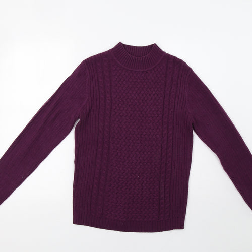Isle Womens Purple   Pullover Jumper Size S