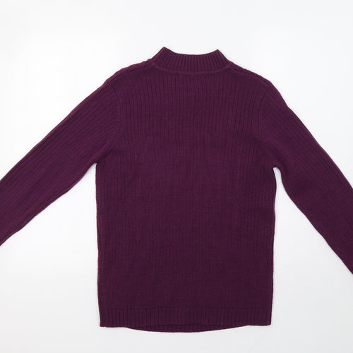 Isle Womens Purple   Pullover Jumper Size S